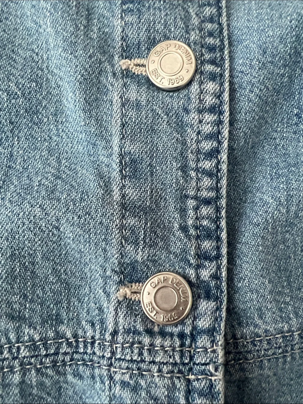 GAP Girls Blue Denim Button Front Dress | XL (12)